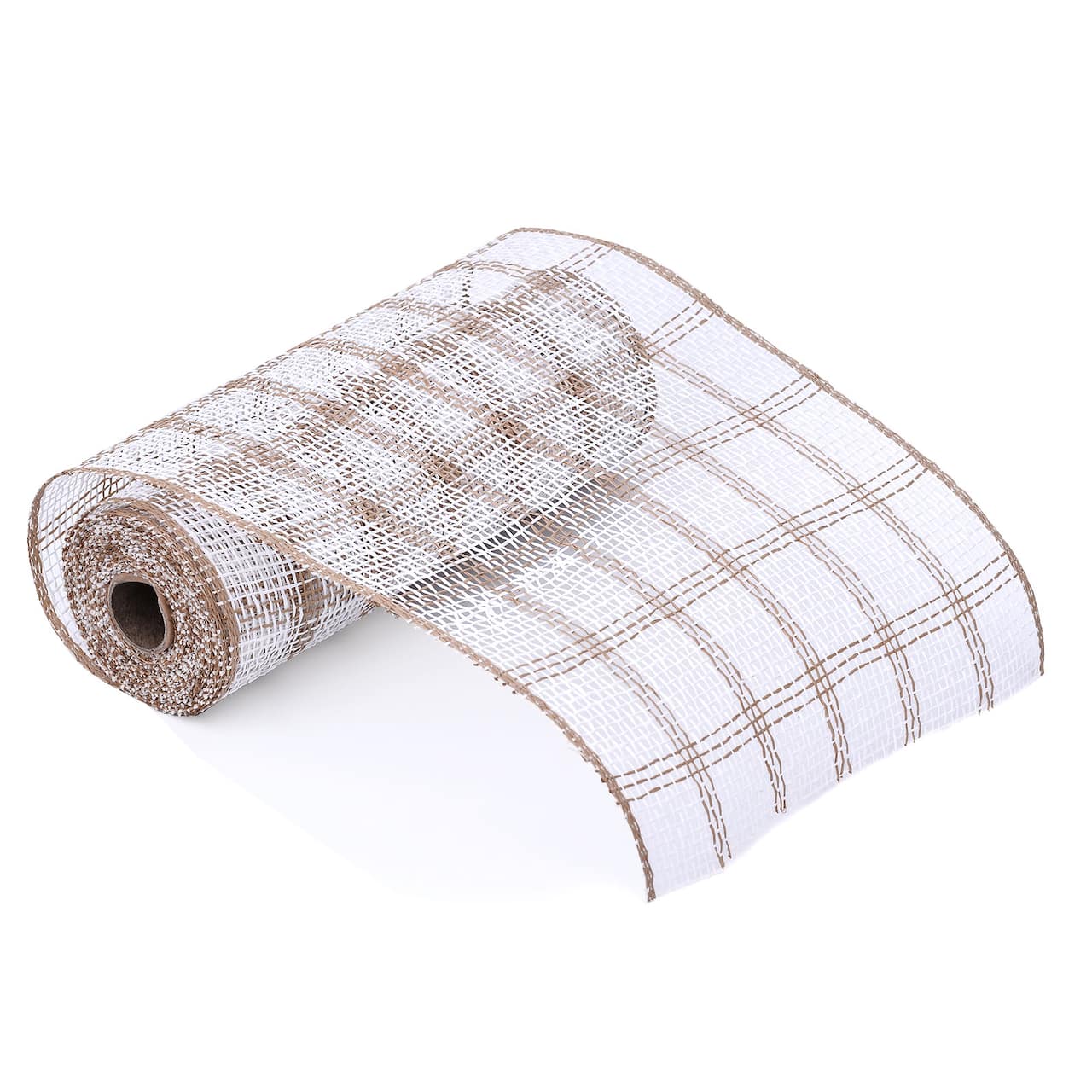 10" x 19ft. Natural & White Window Poly Burlap Mesh by Celebrate It™